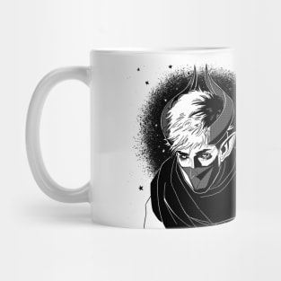 Cyberpunk Tiefling (B&W) Mug